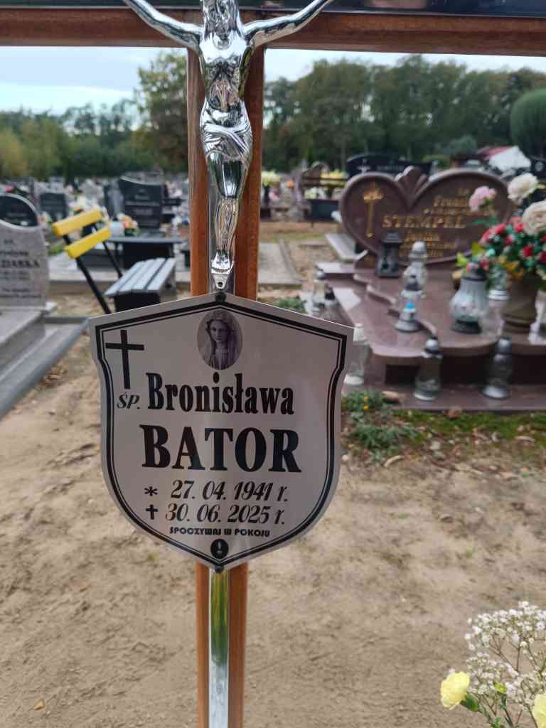 Grób Bronisława Bator