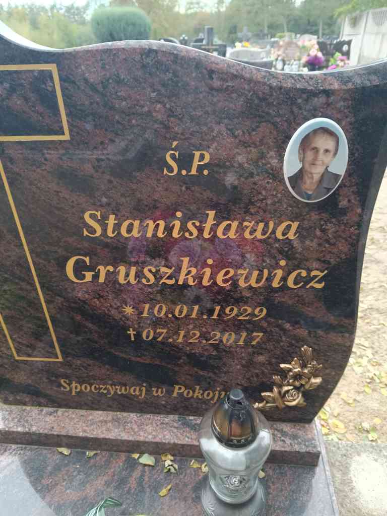 Stanisława Gruszkiewicz 1929 Maszewo - Grobonet - Wyszukiwarka osób pochowanych